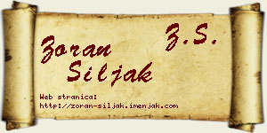 Zoran Šiljak vizit kartica